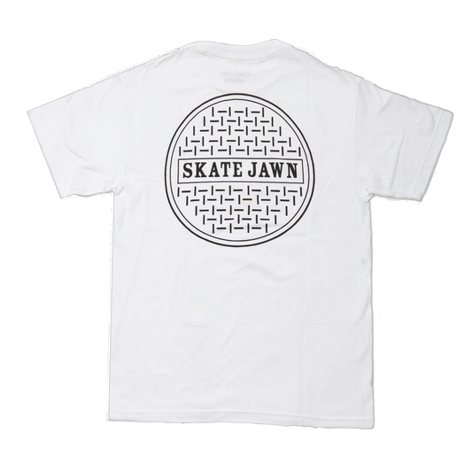 Skate Jawn Sewer Cap Tee White