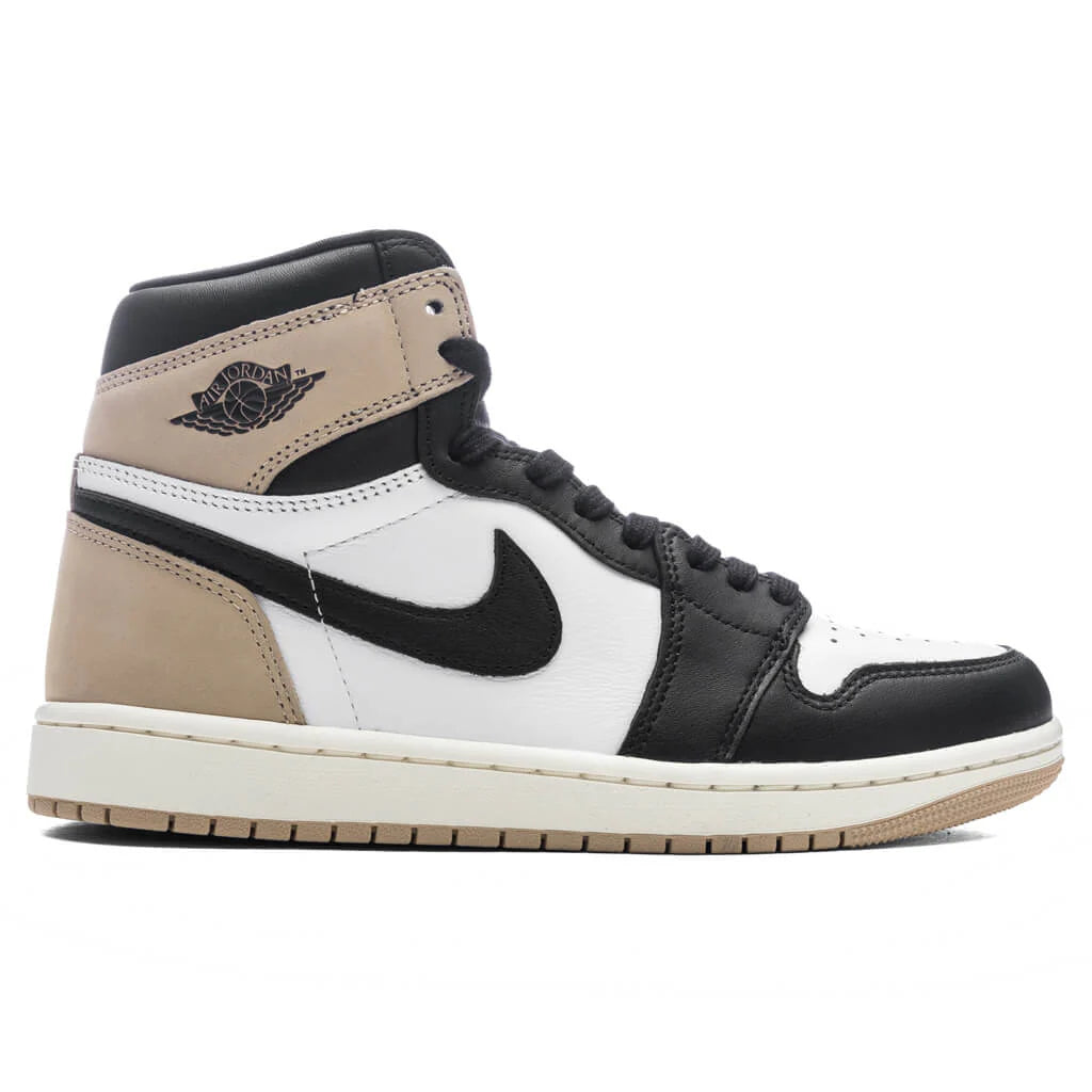Womens Air Jordan 1 Retro High OG Latte Black Legend Brown White