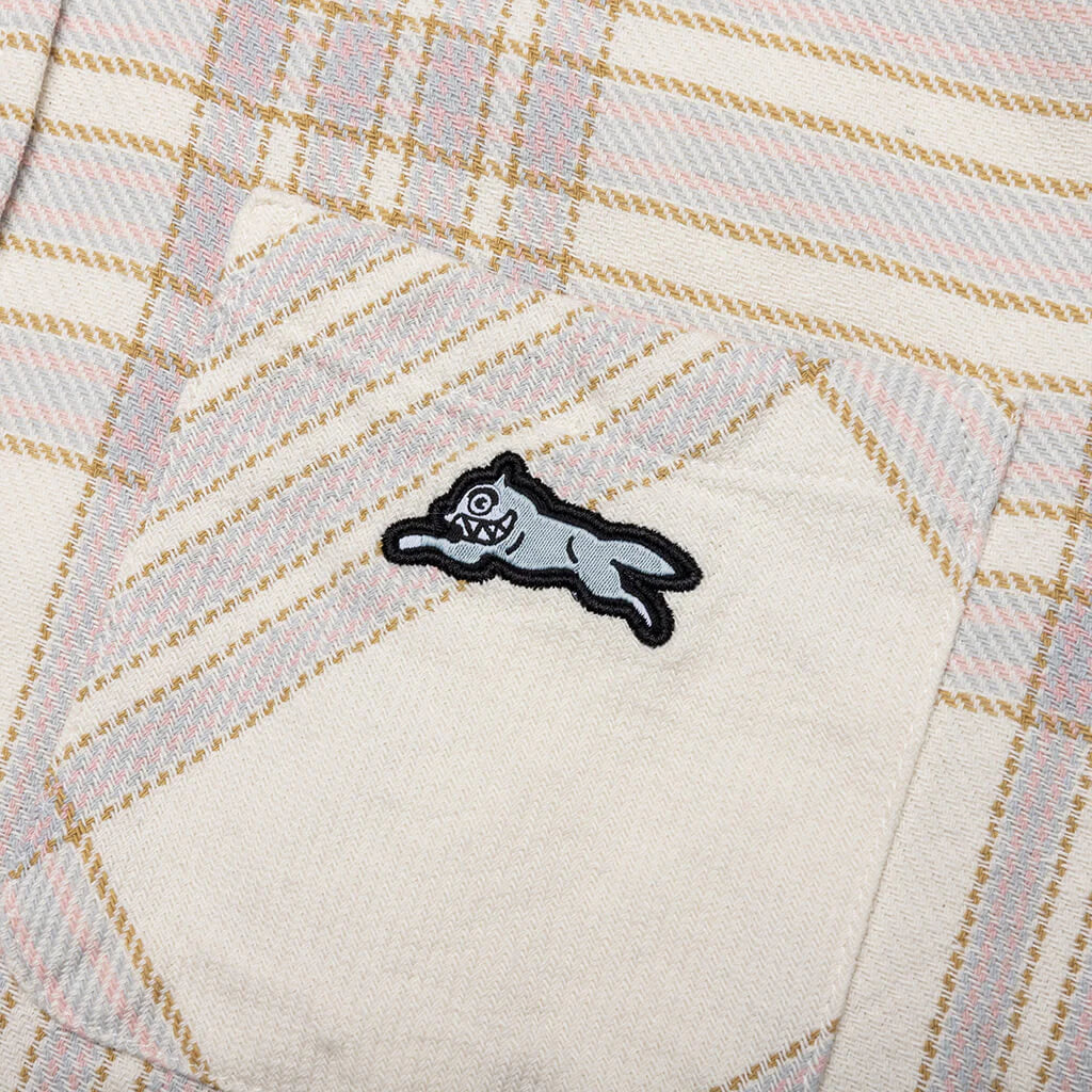 Snow White L S Woven Plaid