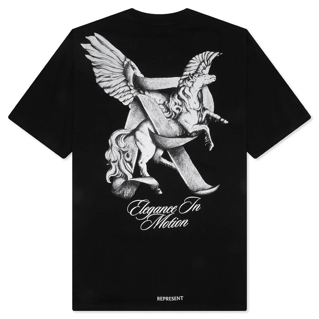 Elegance In Motion T Shirt Jet Black