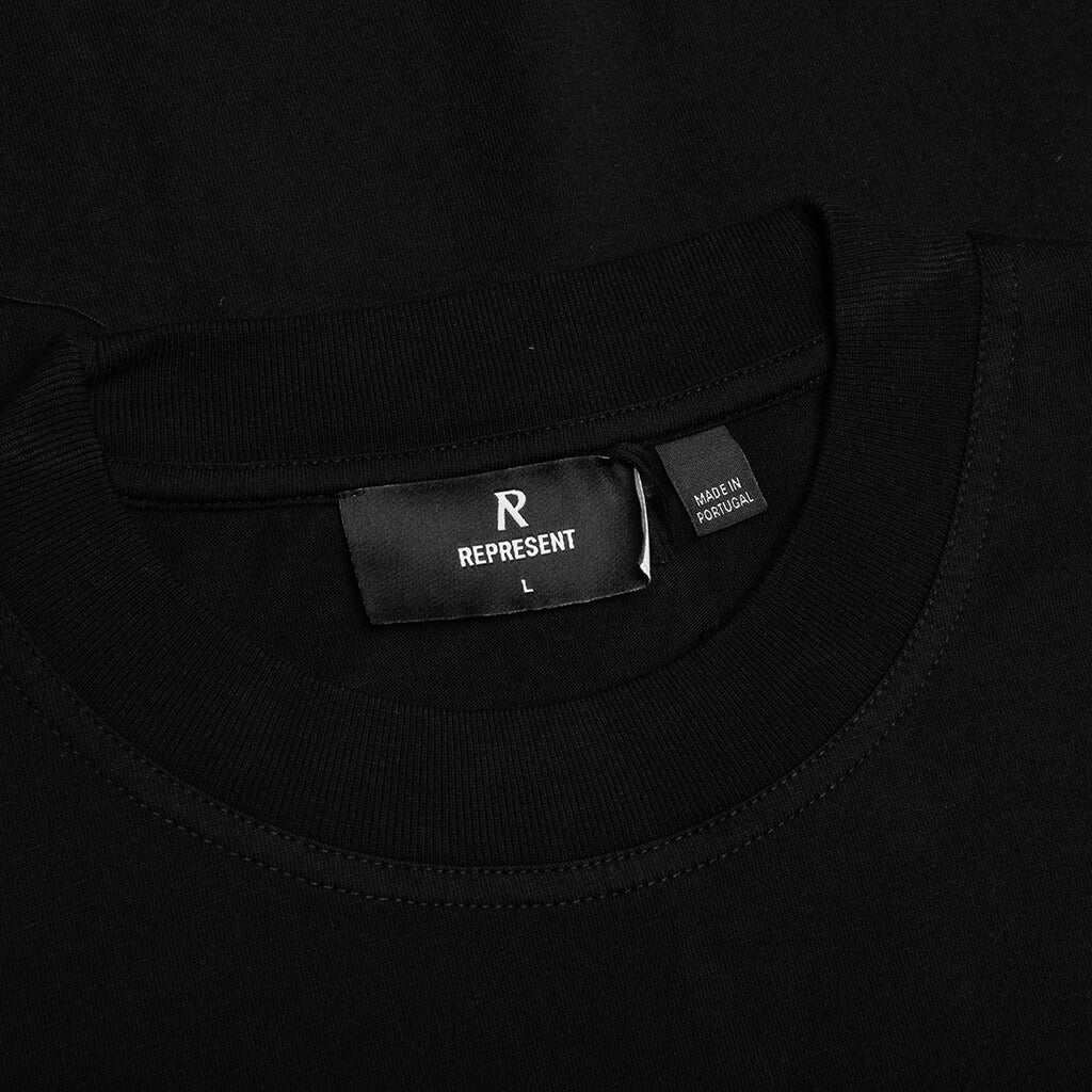 Grand Vintage Hand Drawn T Shirt Jet Black