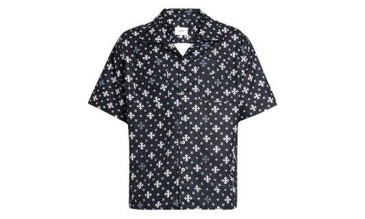 Cross Bandana Rayon Shirt "Black / White" RHPF24SR02450 BLW