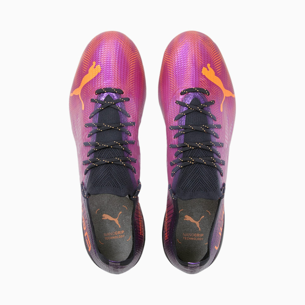 PUMA Ultra 14 FG AG Mens Soccer Cleats Fuchsia Neon Citrus Parisian
