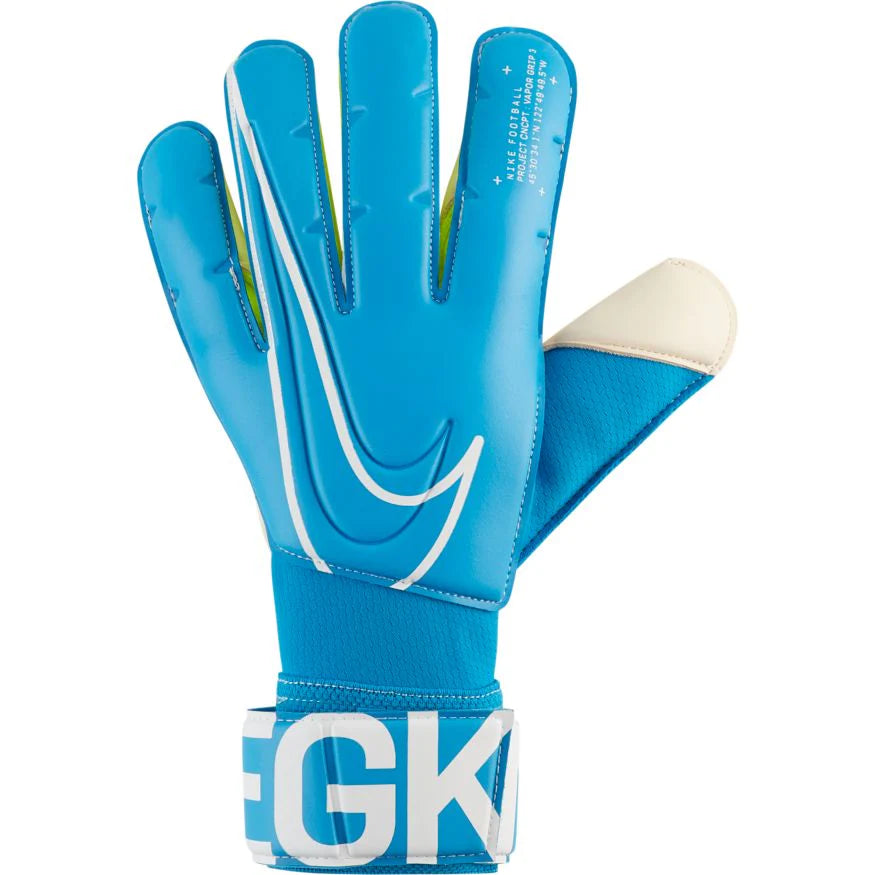 Nike GS Vapor Grip3 Goalkeeper Gloves Blue Hero White