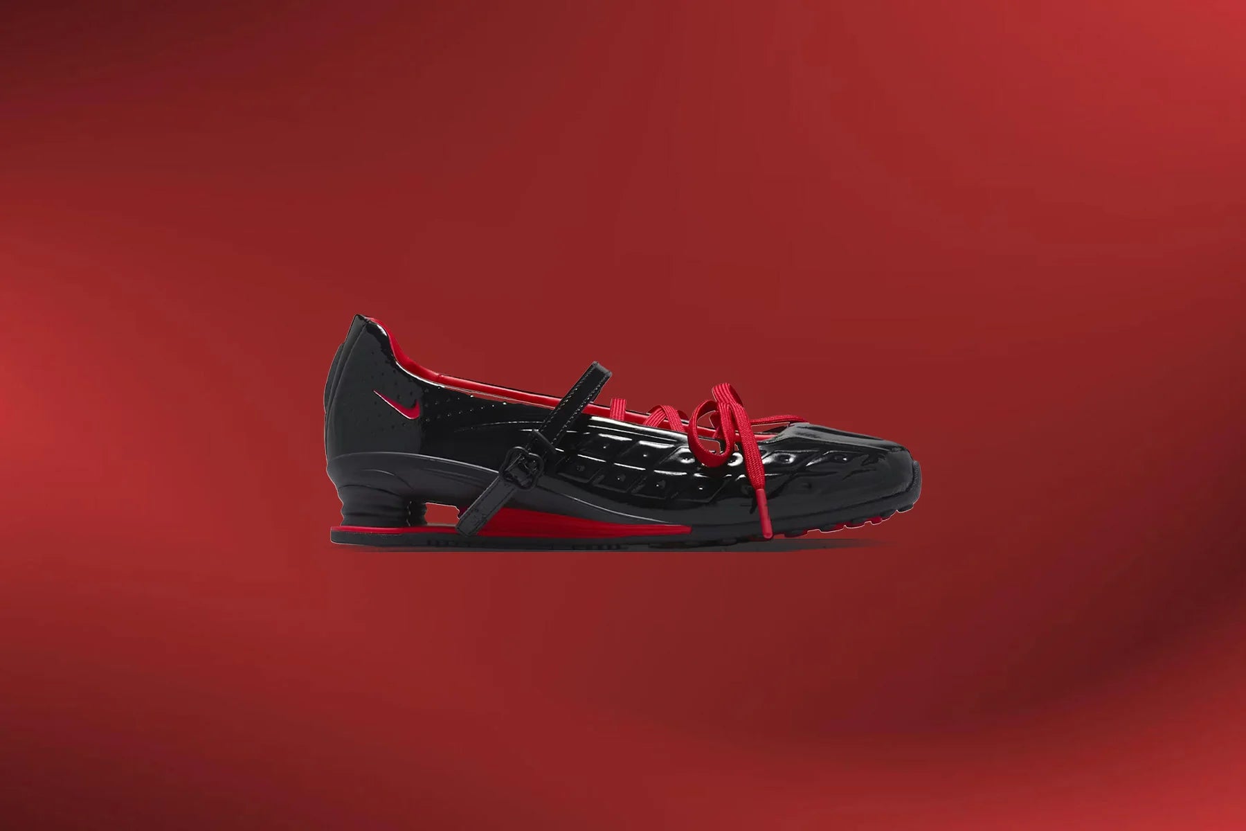 Nike x LABELHOOD Womens Shox Z Calistra Black University Red