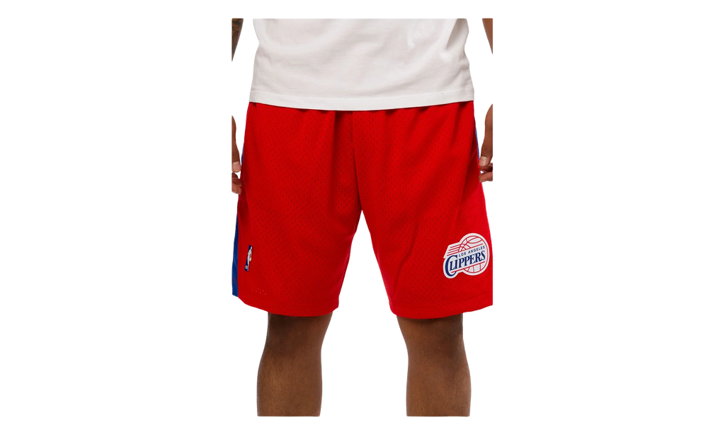 NBA Swingman Basketball Shorts "2000-01 Los Angeles Clippers - Red" LACSCAR00