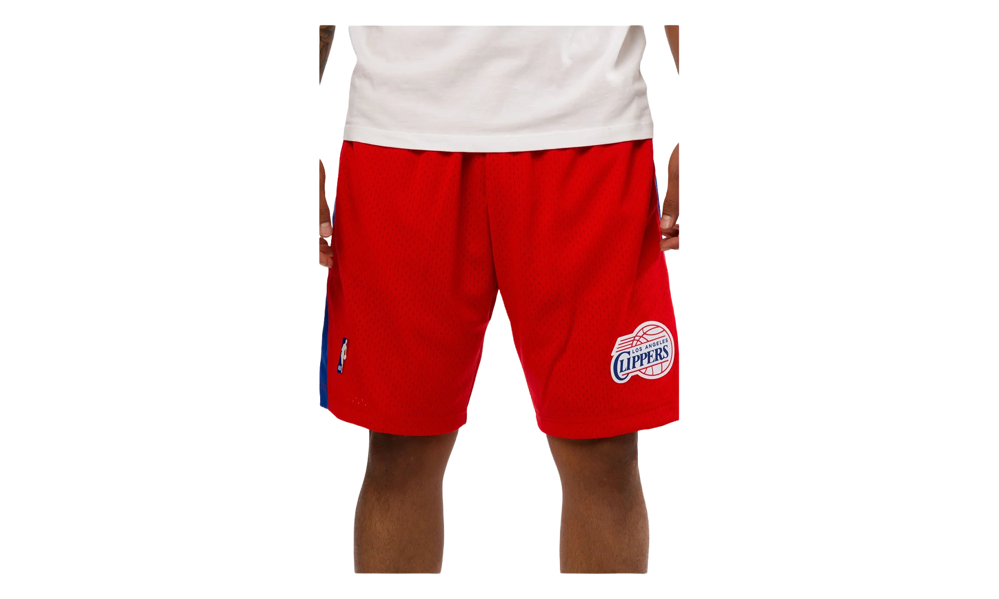 NBA Swingman Basketball Shorts "2000-01 Los Angeles Clippers - Red" LACSCAR00