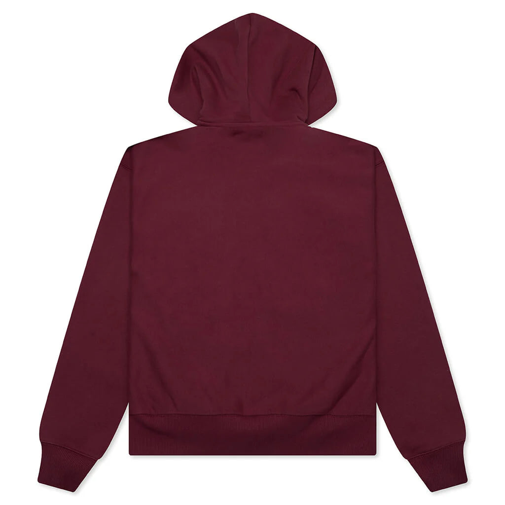 Mirror Zip Hoodie Wine