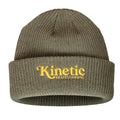 Kinetic Logo Cuff Beanie Olive Yellow