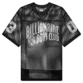 Varsity S S Crop Fit Knit Football Jersey Black