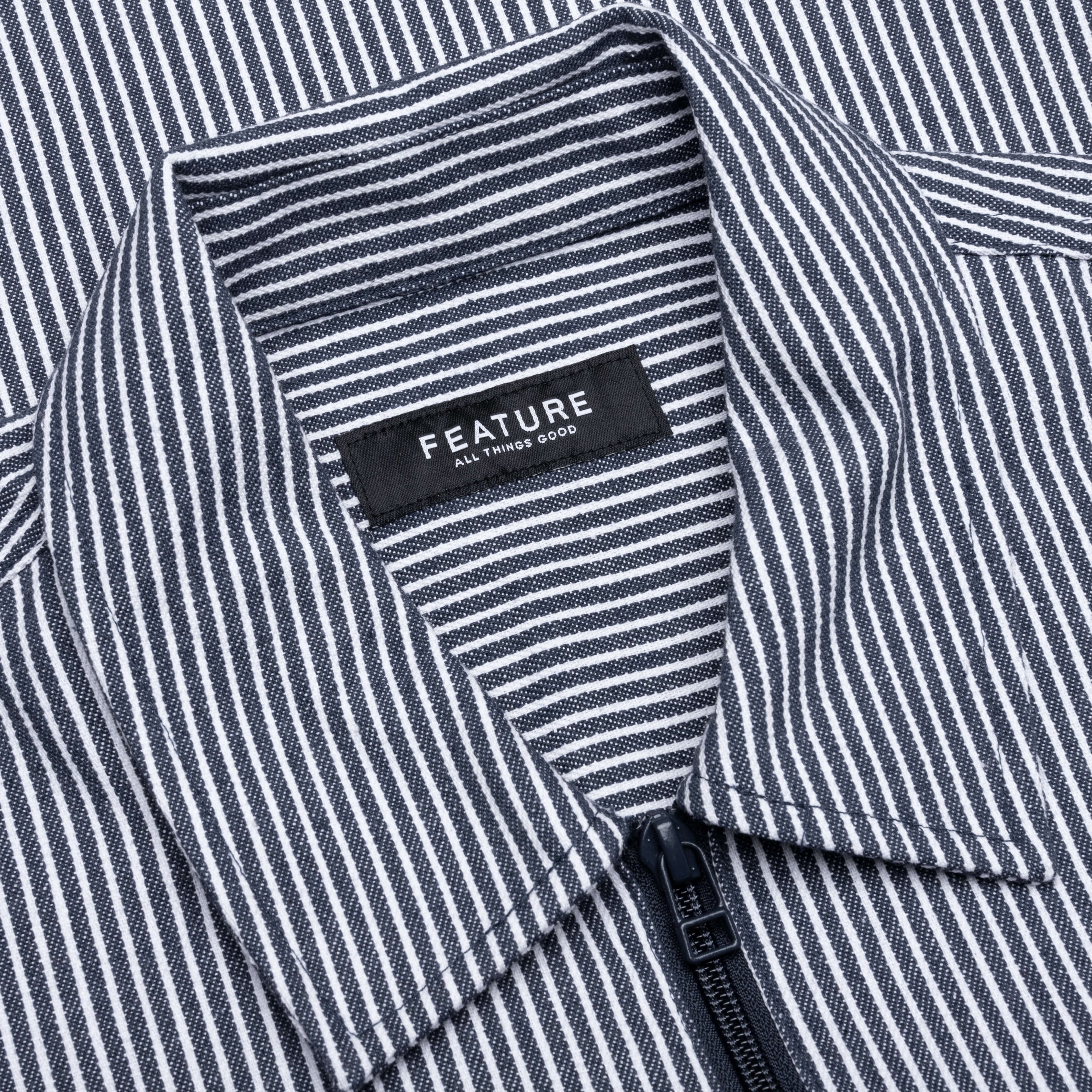 Smith 3 4 Zip Shirt Blue