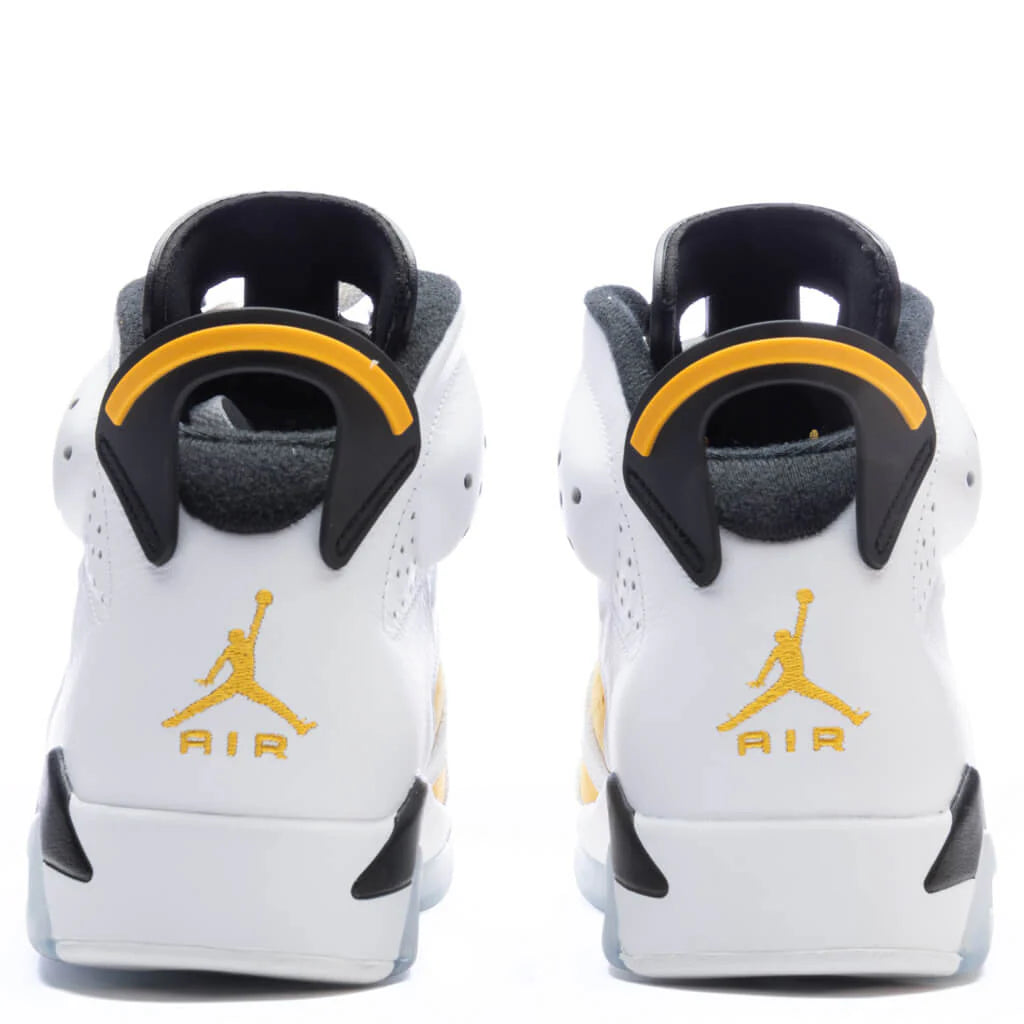 Air Jordan 6 Retro White Yellow Ochre Black