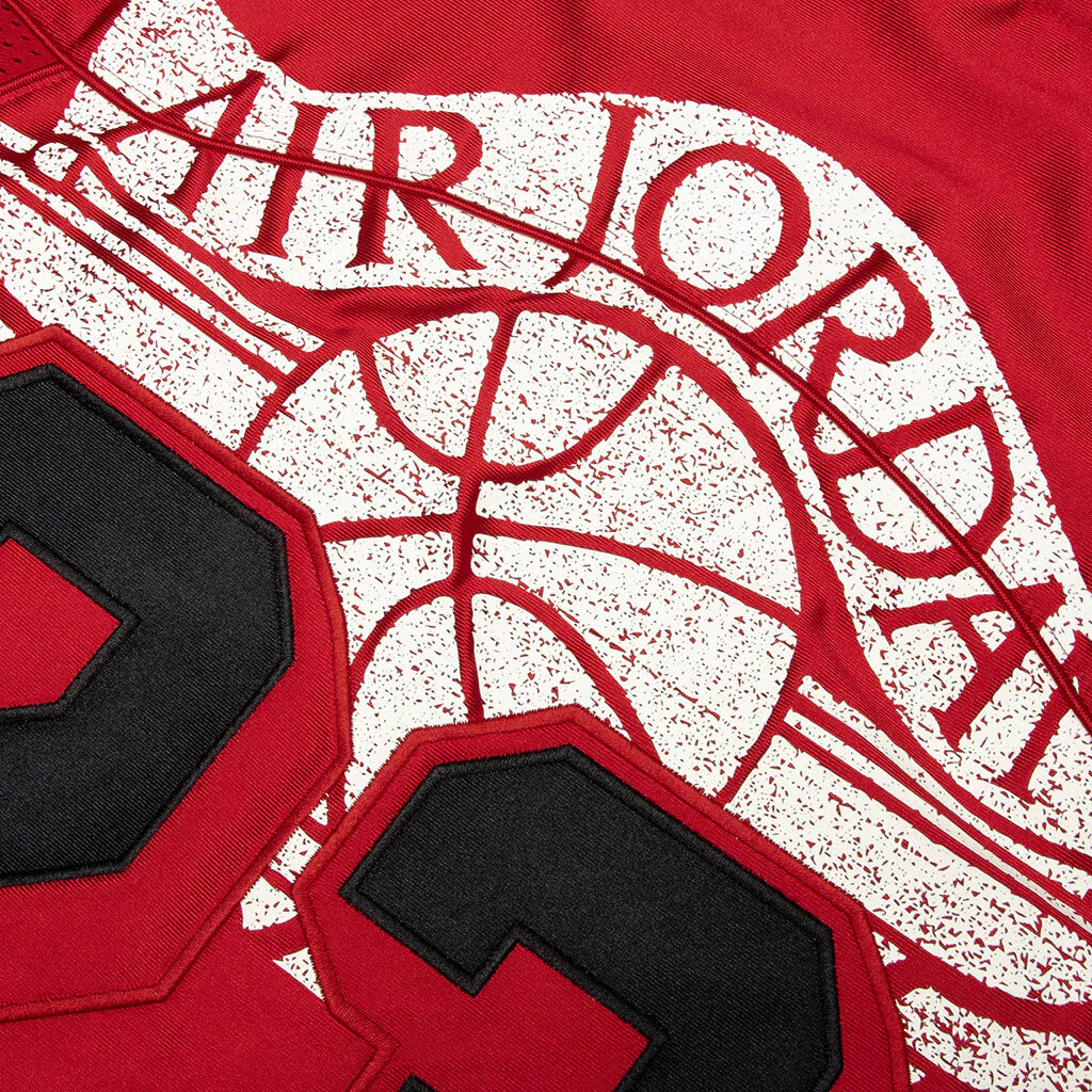 Jordan x Levis Jersey Gym Red Black Pale Ivory
