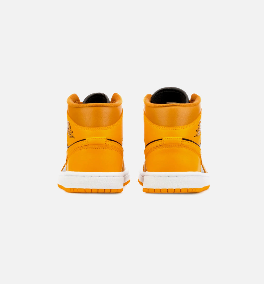 Air Jordan 1 Mid Chutney Taxi Womens Lifestyle Shoe Yellow Black