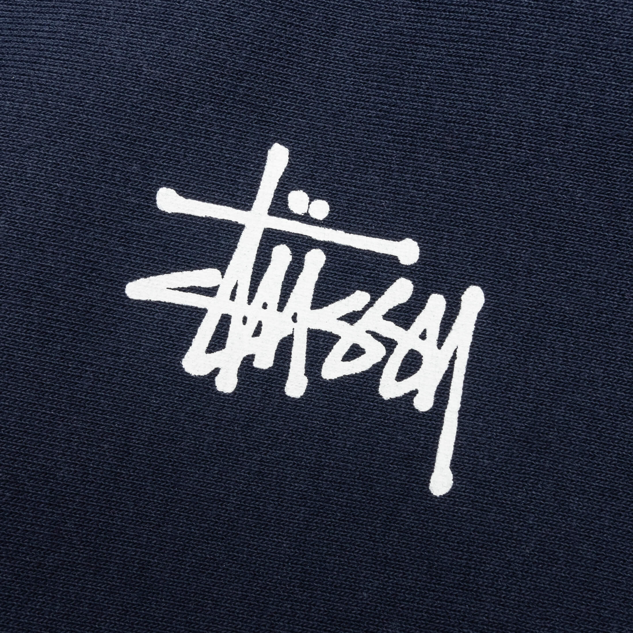 Basic Stussy Zip Hoodie Navy