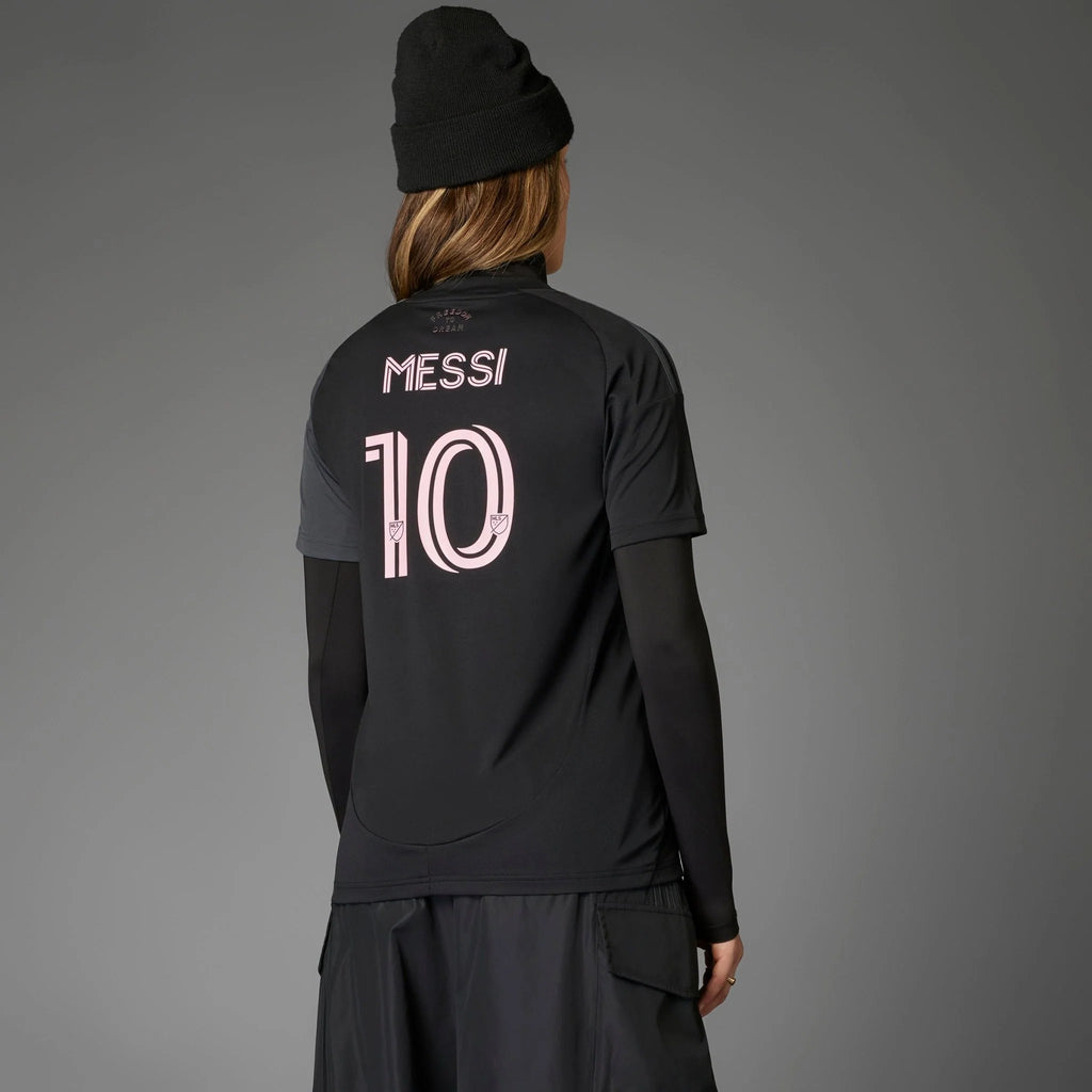 adidas Womens Inter Miami CF Messi Away Jersey 25 26 Black