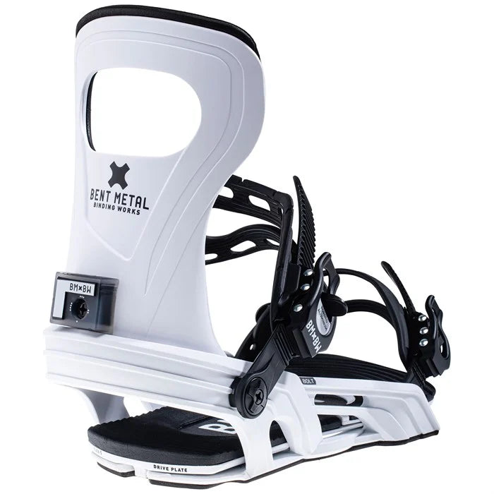 Bent Metal Bolt Bindings 2026 White