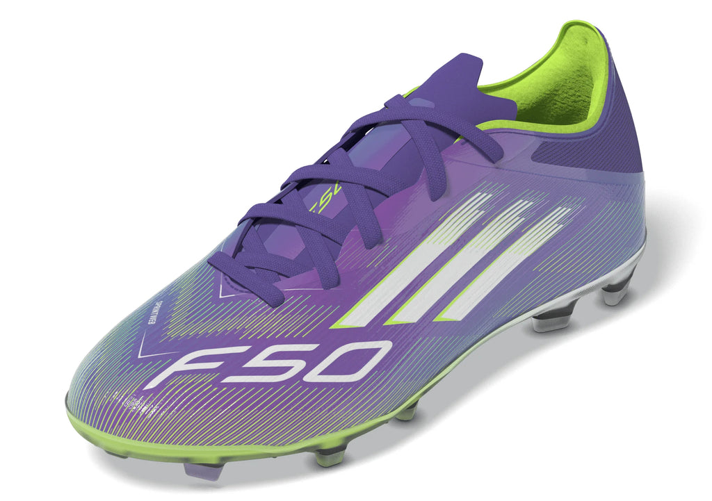 adidas F50 Elite Firm Ground Soccer Shoes Kids Purple White Lemon