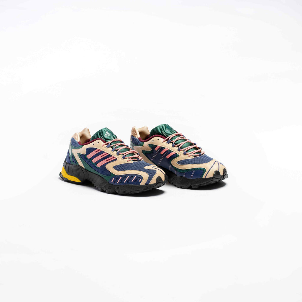 Torsion Trdc Mens Running Shoe Navy Green Pink Yellow
