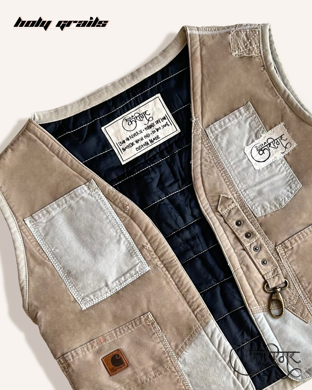 Vibe Brown Denim Vest HG x Just A Karigar