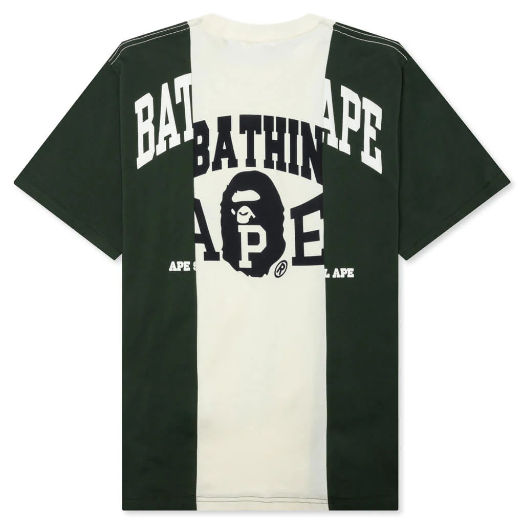 Bape Badges Color Blocking Tee Ivory