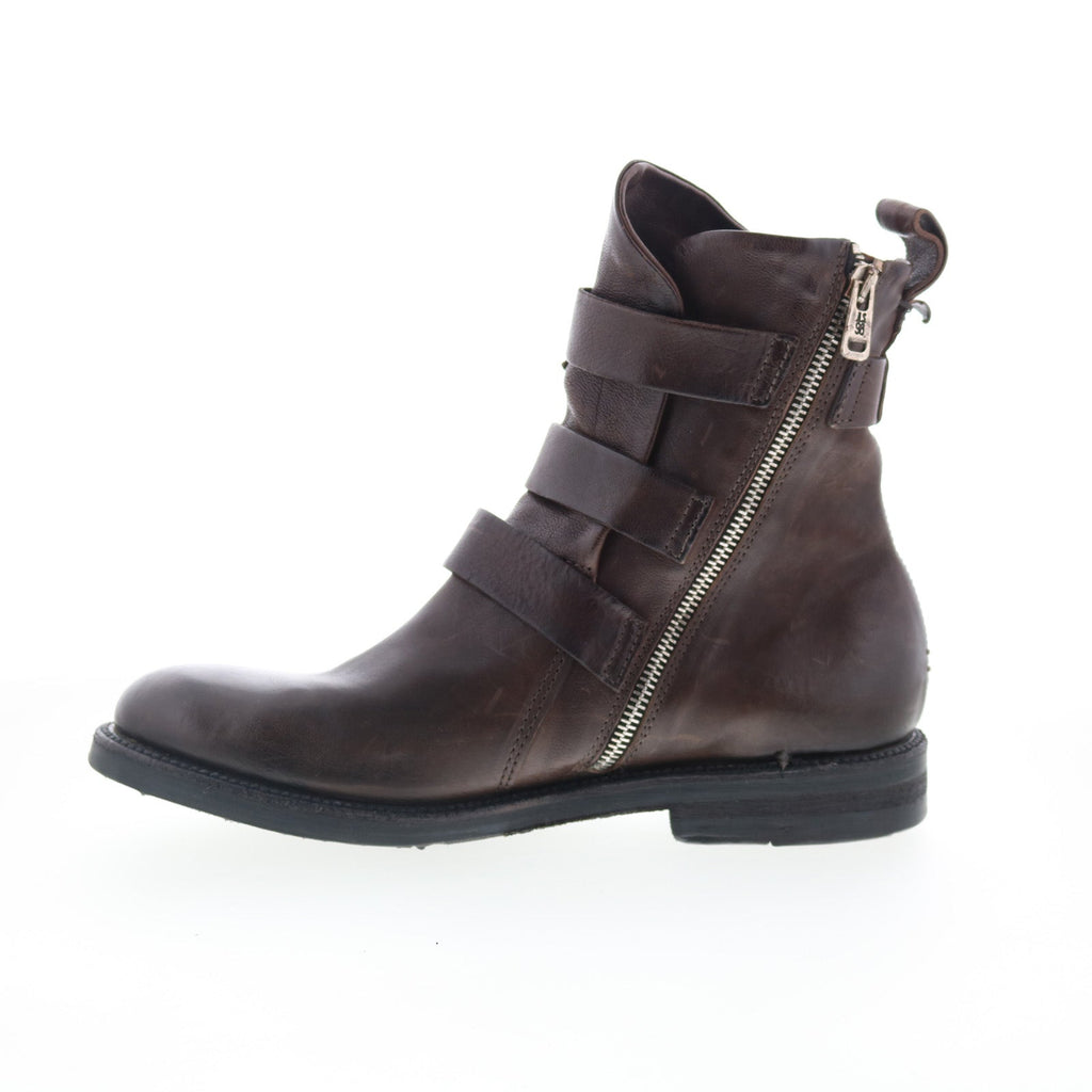 Samit 347237-101-6507 Womens Brown Leather Casual Dress Boots