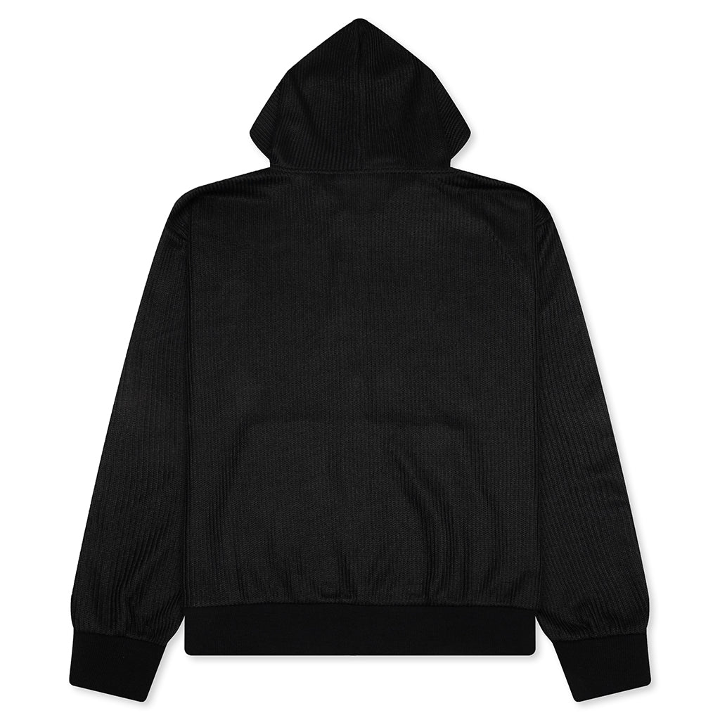Twitch Knitted Zip Hoodie Black
