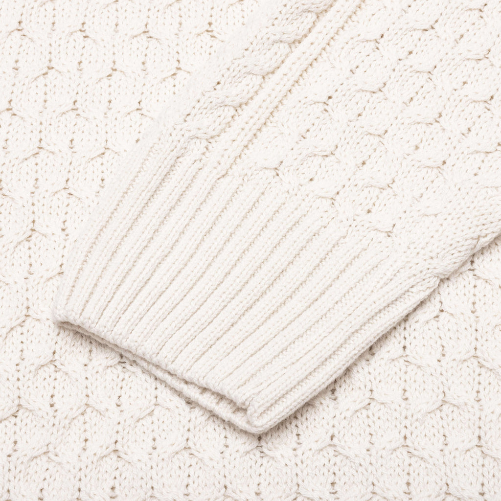 Nike Life Cable Knit Turtleneck Sweater Light Bone