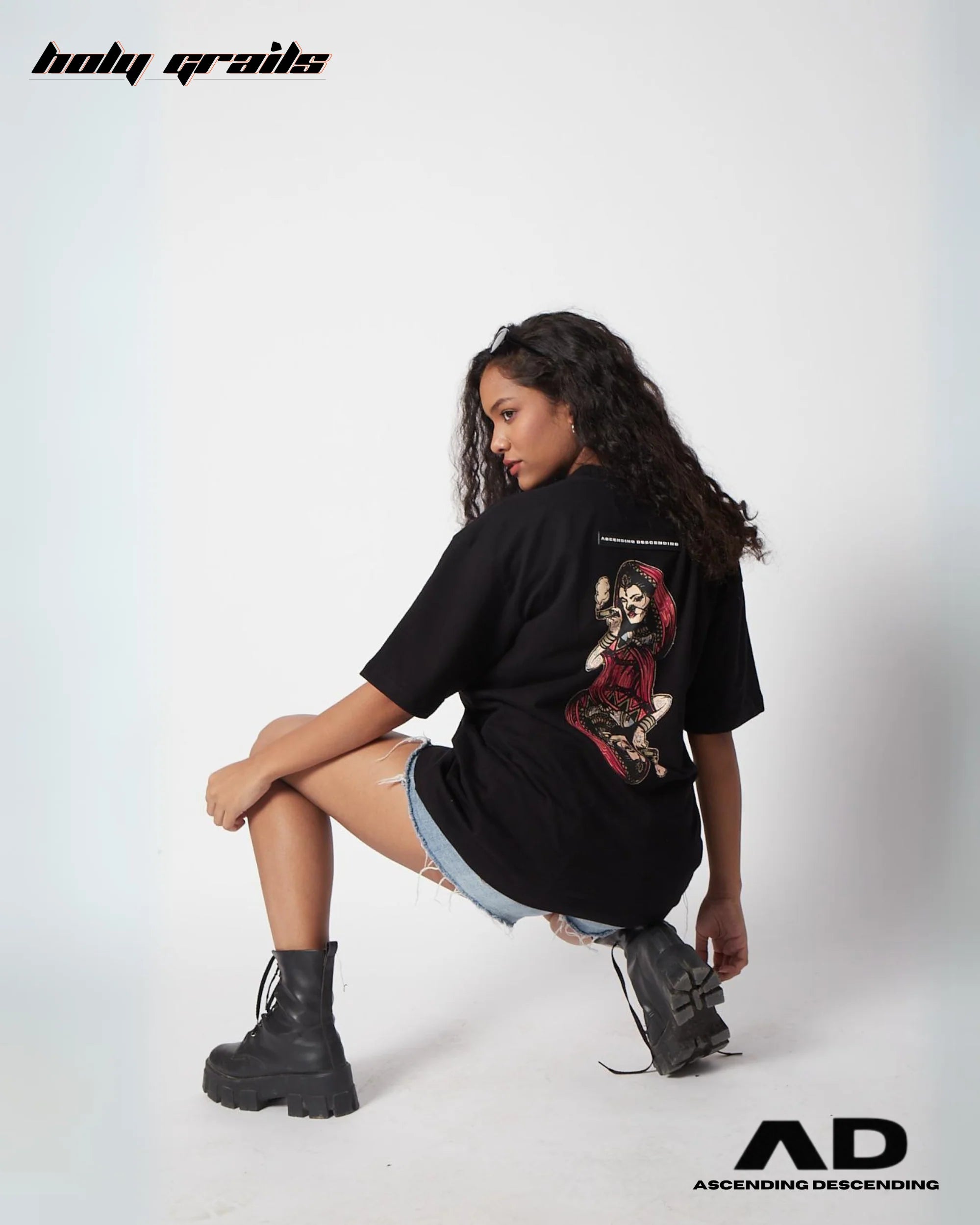 Hukkum Ki Rani Black T Shirt HG x Ascending Descending