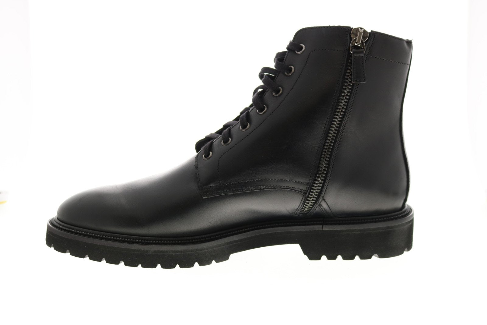 Aquatalia Patrizio Calf 34M0935-BLK Mens Black Leather Casual Dress Boots