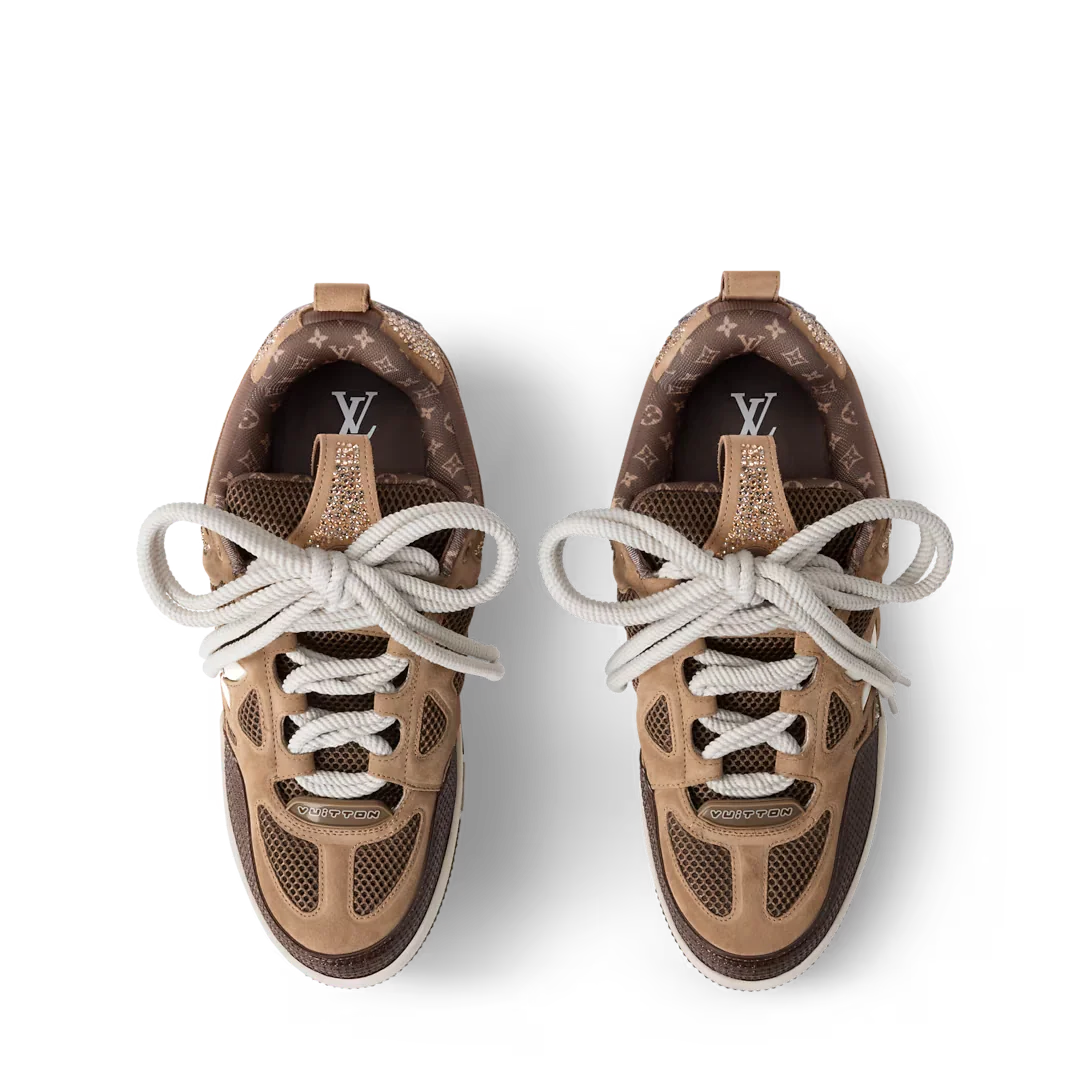 LV Skate Sneaker Brown Crystal