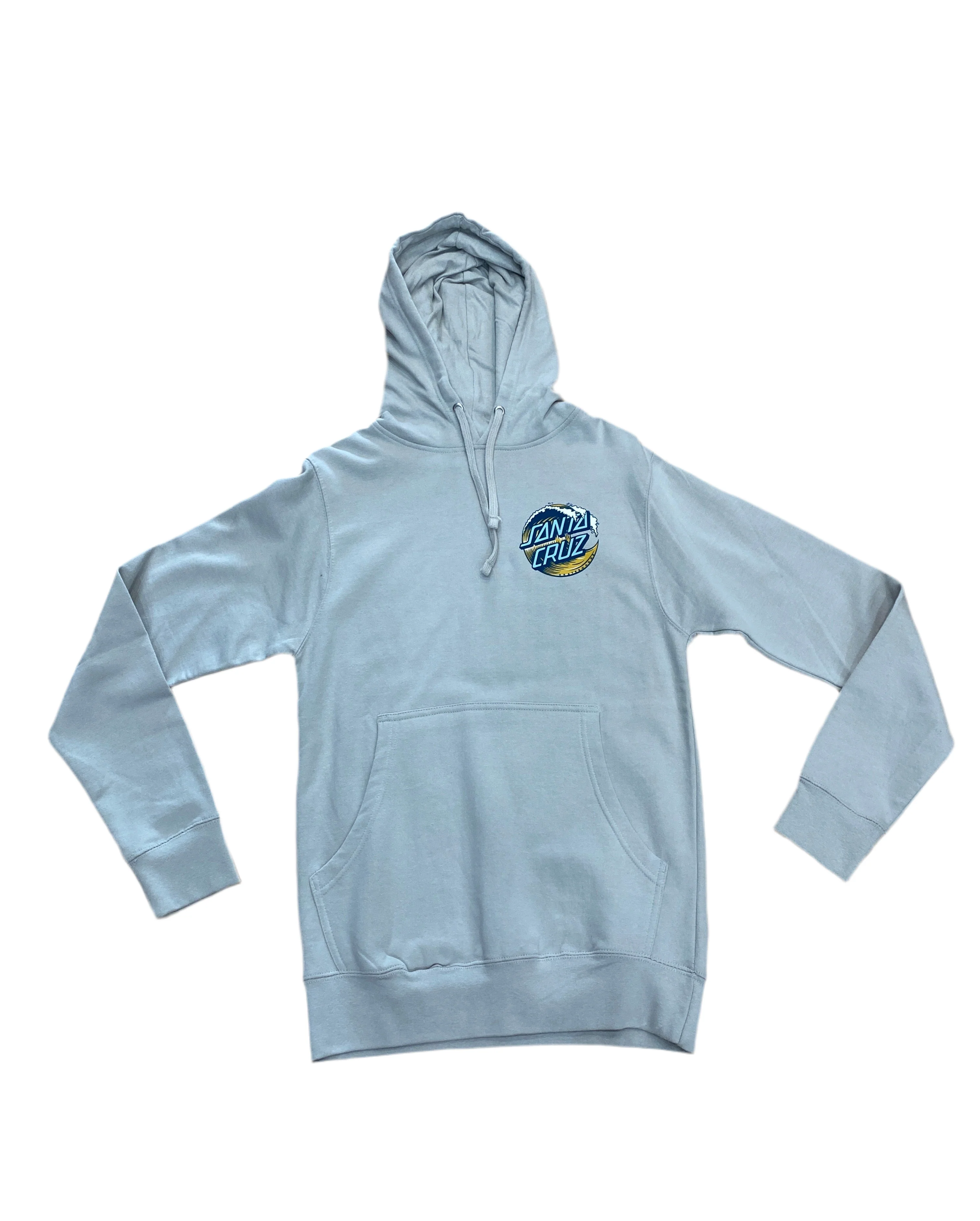 Santa Cruz Womens Wave Dot Hooded Sweatshirt Grey