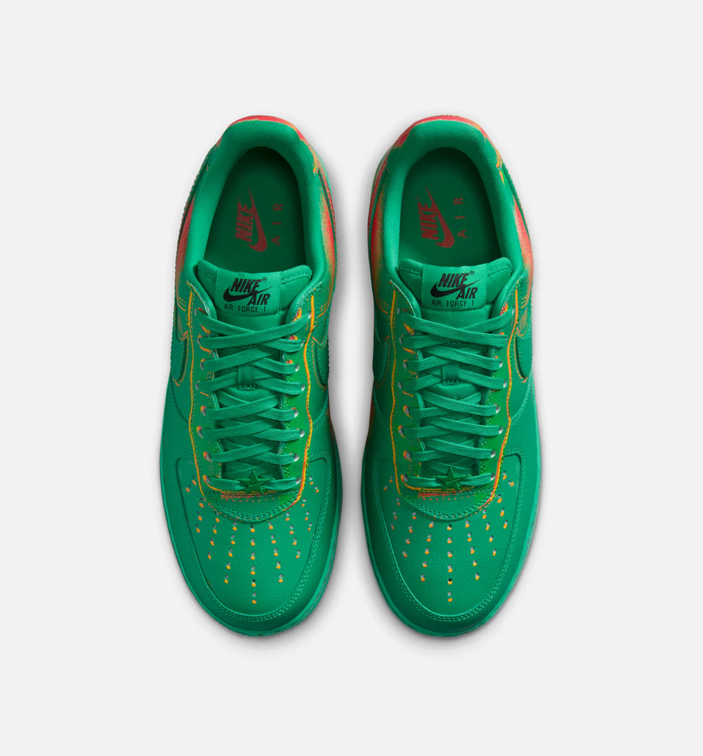 Air Force 1 Low Stadium Green Laser Orange Mens Lifestyle Shoe Stadium Green Bright Crimson Laser Orange