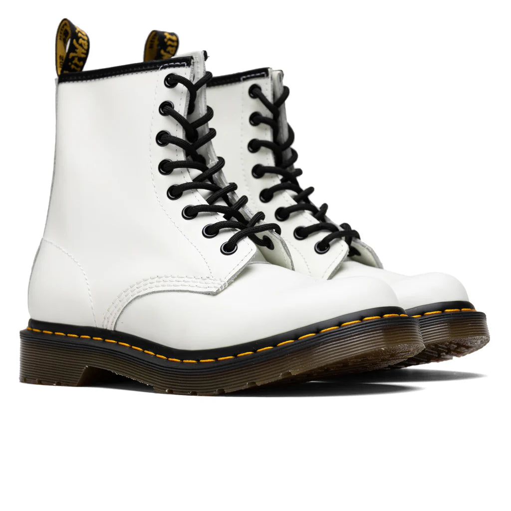 Womens 1460 Smooth Leather Boots White