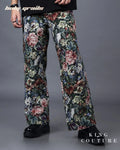 Straight Fit Floral Jacquard Pant HG x King Couture