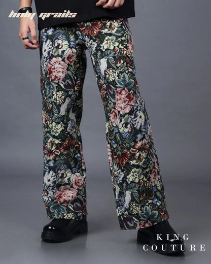 Straight Fit Floral Jacquard Pant HG x King Couture
