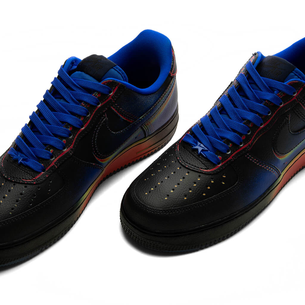 Air Force 1 Low Retro Heat Map Black Racer Blue Volt Ice Bright Crimson