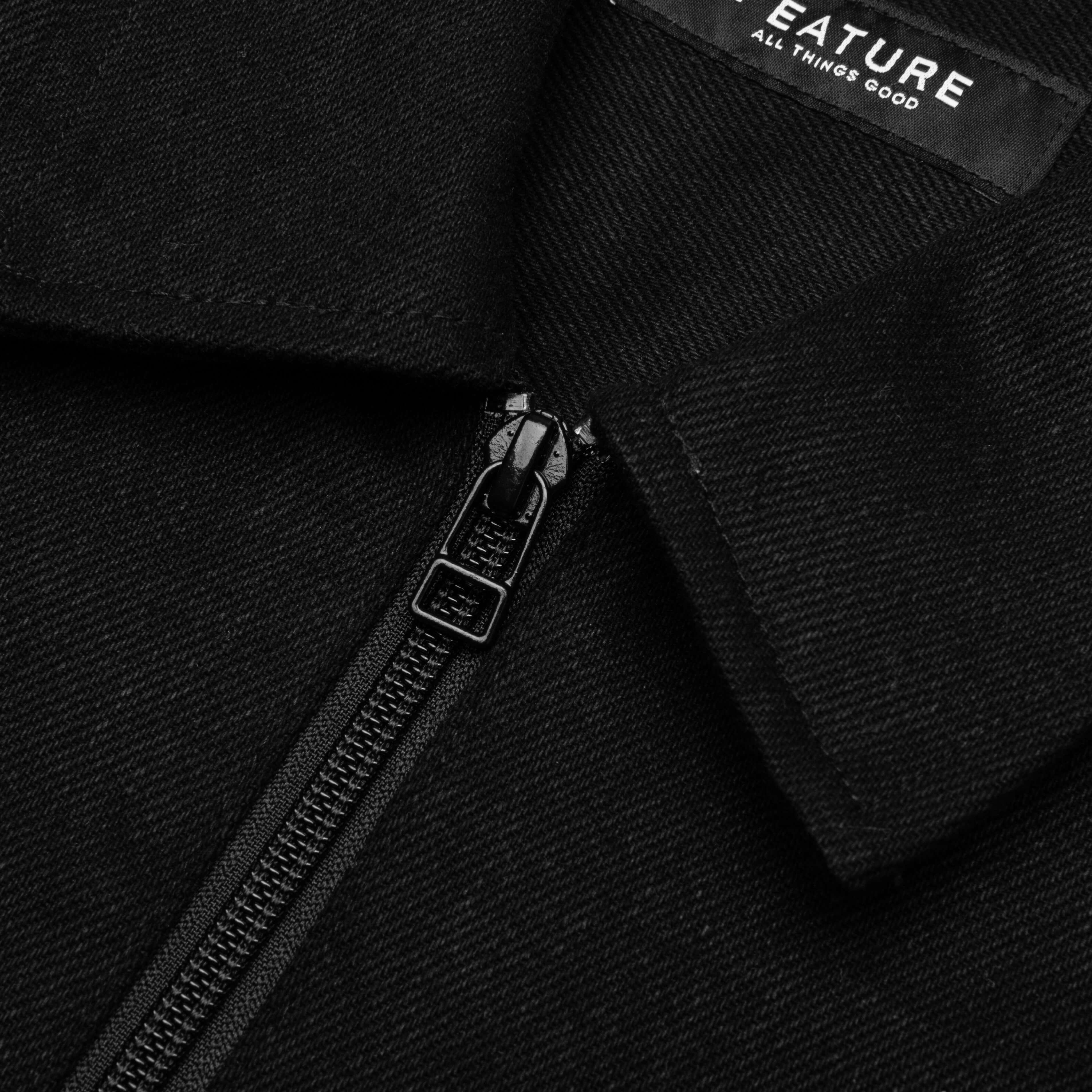 Smith 3 4 Zip Shirt Black