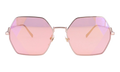 Hexagon Sunglasses "Rose Gold" MCM126S-780