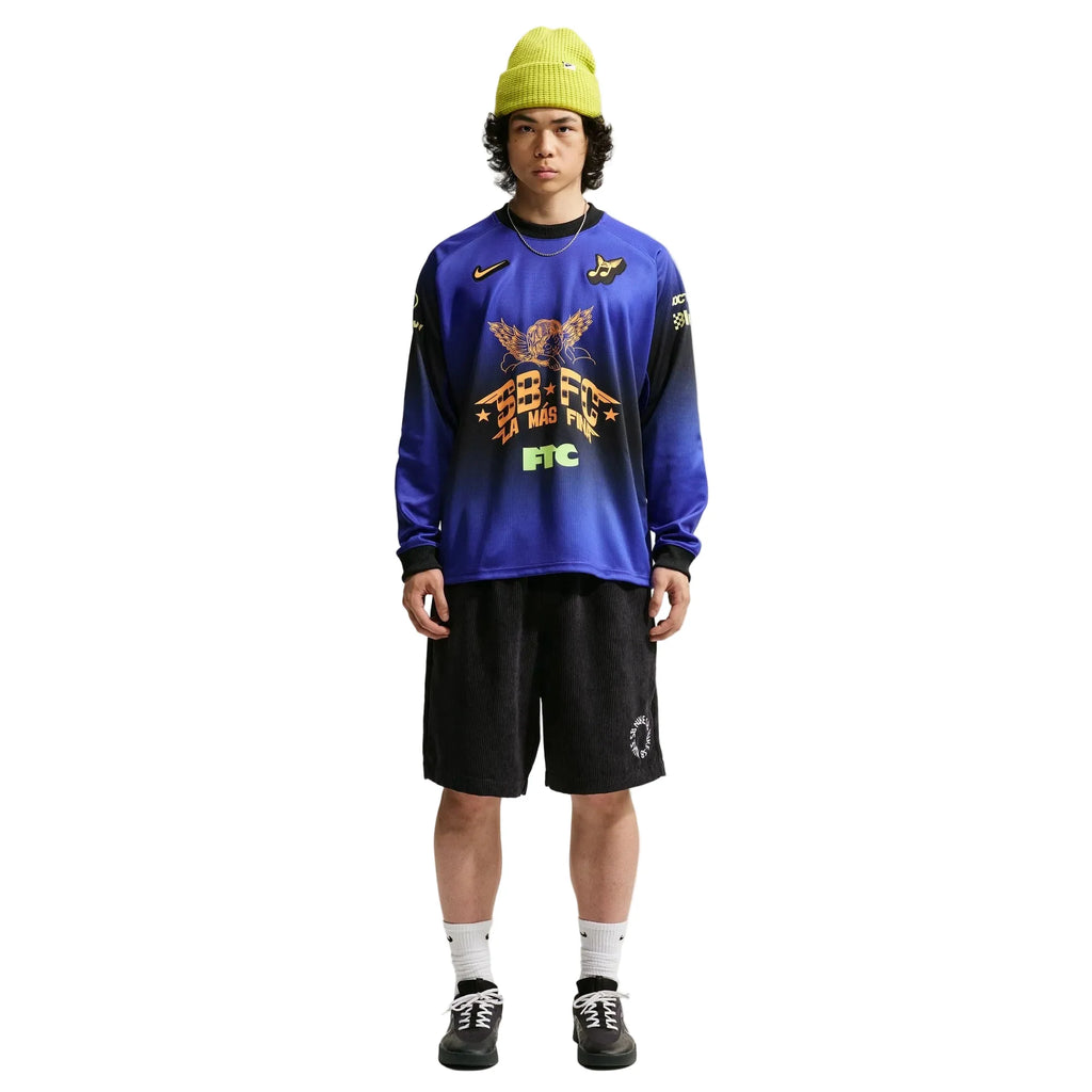 Nike SB Club 58 Long Sleeve Skate Top Dark Concord
