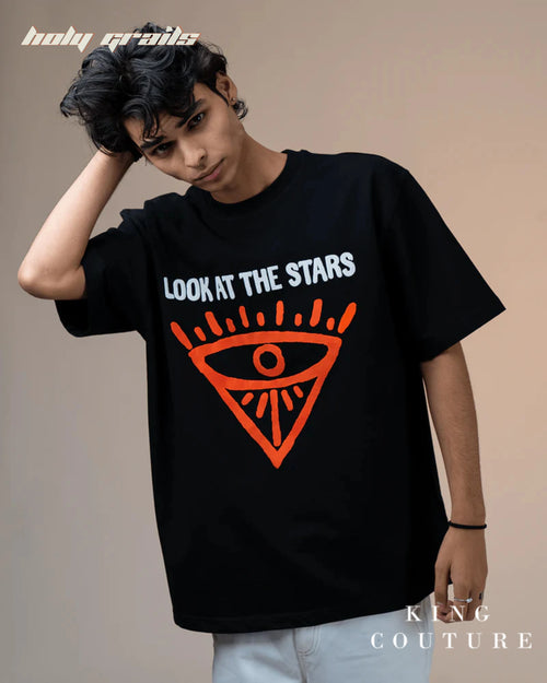 Look At The Stars Oversized Tee Shirt HG x King Couture