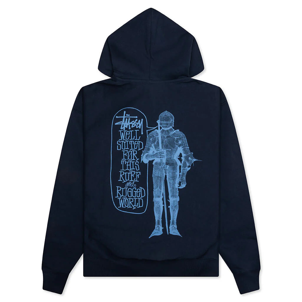 Well Suited Zip Hoodie Navy