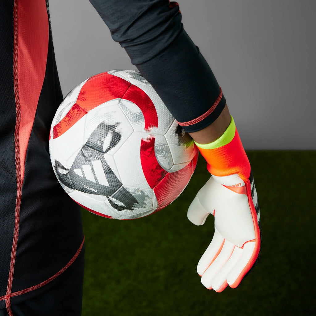 adidas Predator Pro Goalkeeper Gloves Black Solar Red Yellow