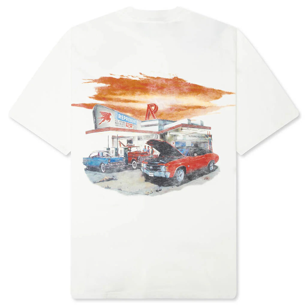 24 Hour Service T Shirt Flat White