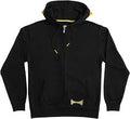 Independent Span Zip Hooded Sweatshirt Black