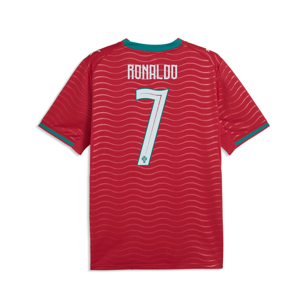 PUMA Portugal Home Cristiano Ronaldo CR7 Mens Soccer Jersey 2026 Red Green