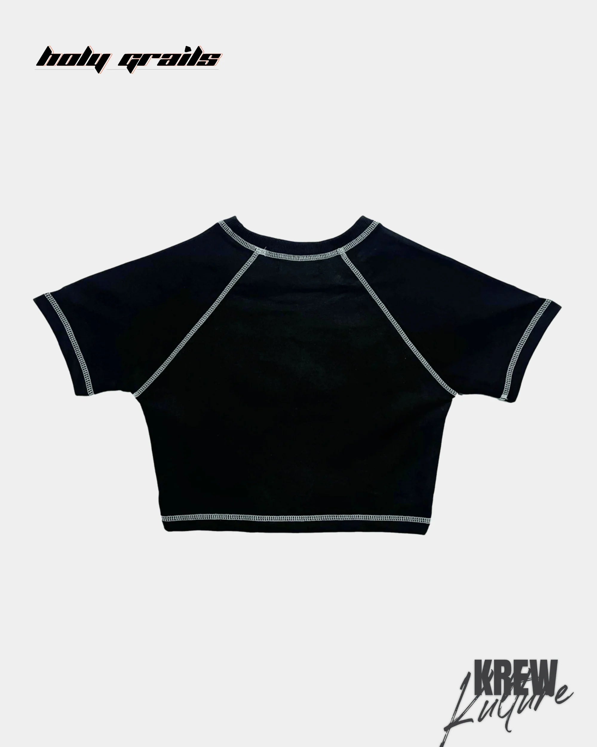 Black White Era Crop Top HG x Krewe Kulturr