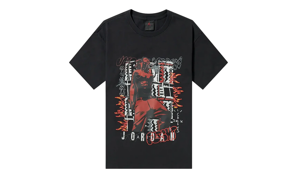 Cactus Jack x Air Jordan MJ 2 T-Shirt "Black" TSUC55