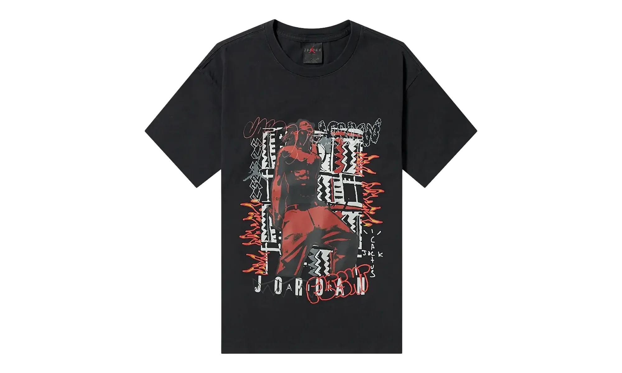 Cactus Jack x Air Jordan MJ 2 T-Shirt "Black" TSUC55