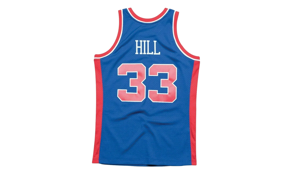 NBA Grant Hill Swingman Road Jersey "1995 Detroit Pistons - Royal" SMJYAC18025 DPIROYA95GHI